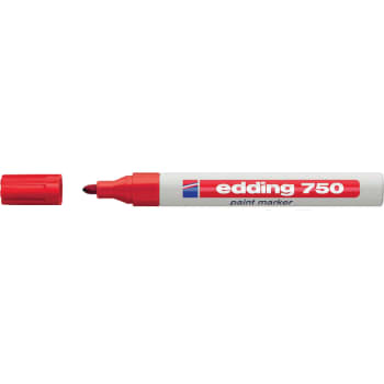 Marker Edding 750 permanent rød 2-4mm