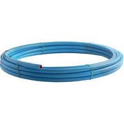 Wavin 20 mm PE80 PN10 SDR11 rør, blå, 100 m, DK-VAND