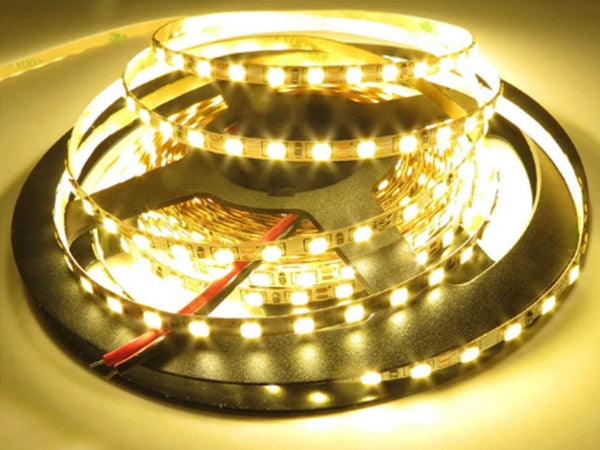 5mm LED strip - 12Vdc, 120 LED/m IP20, Varm Hvid (5 meter)