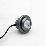 LEDlife SPOT29 møbelspot indbygning RA90 - Børstet stål, 1W, 12V DC, Ø2 cm hul, Ø2,9 cm mål
