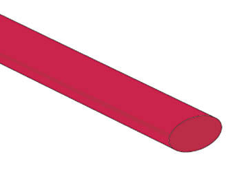 Krympeflex 2:1 - Ø9,5mm RØD (1,2m)