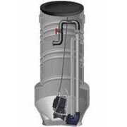 Grundfos 600 x 2000 x 50 mm PE-pumpebrønd t/sort m/SEG Autoadapt