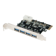 PCI-Express kort - 4 port USB 3.0