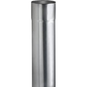 VMZINC nedløbsrør, ZINK NATUR - 100 x 0,7/3000 mm