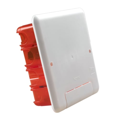 Batibox Mediabox 1x5M, hvid, 142x142x50 mm