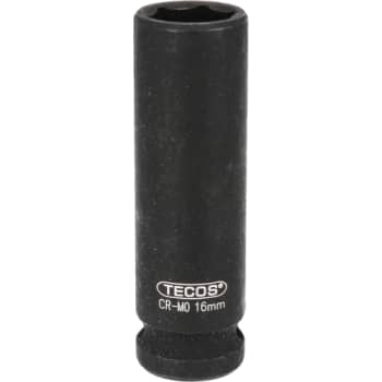 Tecos krafttop, 1/2", lang, 16 mm