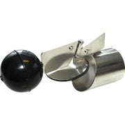HF 160 mm rustfrit tilbageløbsstop til PVC/beton
