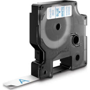 DYMOTAPE D1 12MMX7M BLÅ/HVID