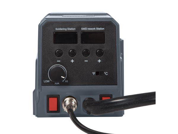 2-i-1 loddestation - SMD varmluft- og alm. loddekolbe