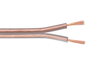 Højttalerledning - 2x0,75mm² CCA, Transparent (100m)