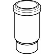 63 mm Langmuffe sort PEH Geberit