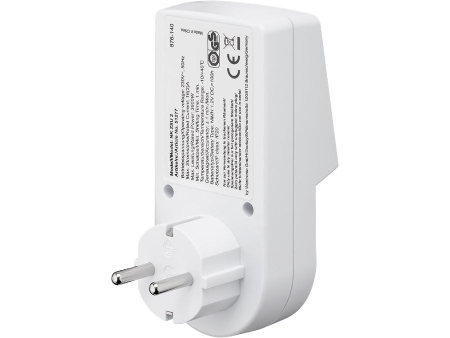 Tænd/slukur - Digital, Uge-programmerbar, CEE7/3 udtag