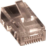 Modular plug RJ45 UTP 8P/8C til fladkabel