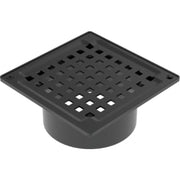 OVERDEL SQUARE, Sort, Uden bærering, Beton, 145x145 mm, Stål