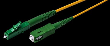Patchkabel SM G657A 8m Simplex LC/APC-SC/APC 2mm Gul