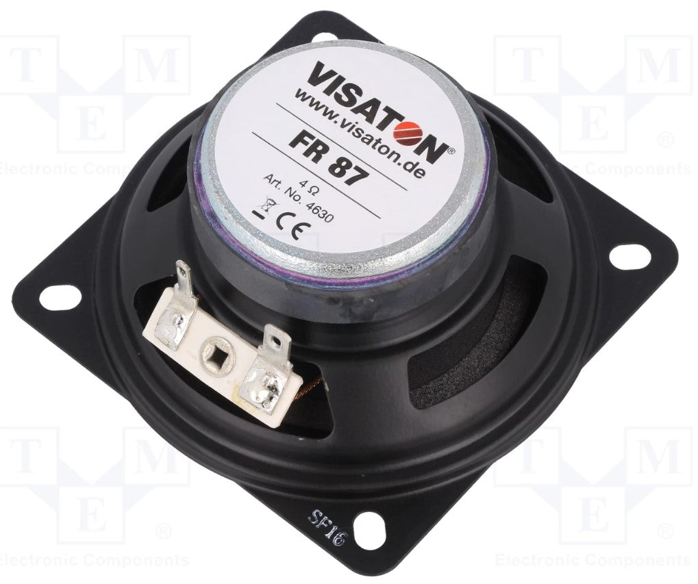 Full range højttaler - 10W 4ohm, Ø87,5x39mm