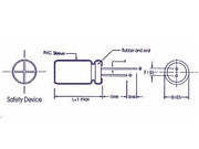 4,7uF / 63V Lodret elektrolyt, Ø5x11mm (85°C)