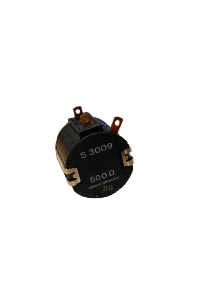 10 turn potmeter - 500ohm, 4mm aksel