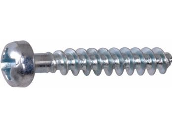 Skrue til plast - 2,2 x 12mm, PH1, Stål (10 stk.)