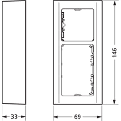 LK Fuga softline underlag 2½ modul hvid