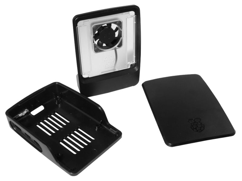 Raspberry Pi 5 kabinet m. blæser - Koksgrå