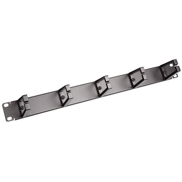 Kabelordner 19" 5 ringe sort 1HE