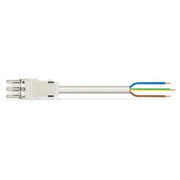 Tilslutningskabel 2M PVC Eca hun/fri 3-polet hvid