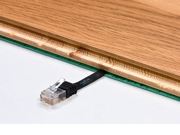 UTP netværkskabel, FLAD - 2xRJ45, CAT5e, Hvid (7m)