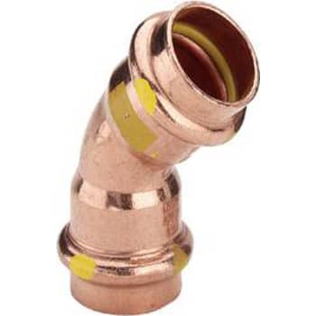 15 mm Bøjning 45° Gas muffe/muffe Profipress