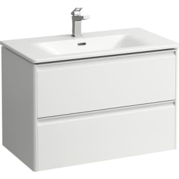 LAUFEN PALACE møbelpakke m. 2 skuffer 80 cm, mathvid
