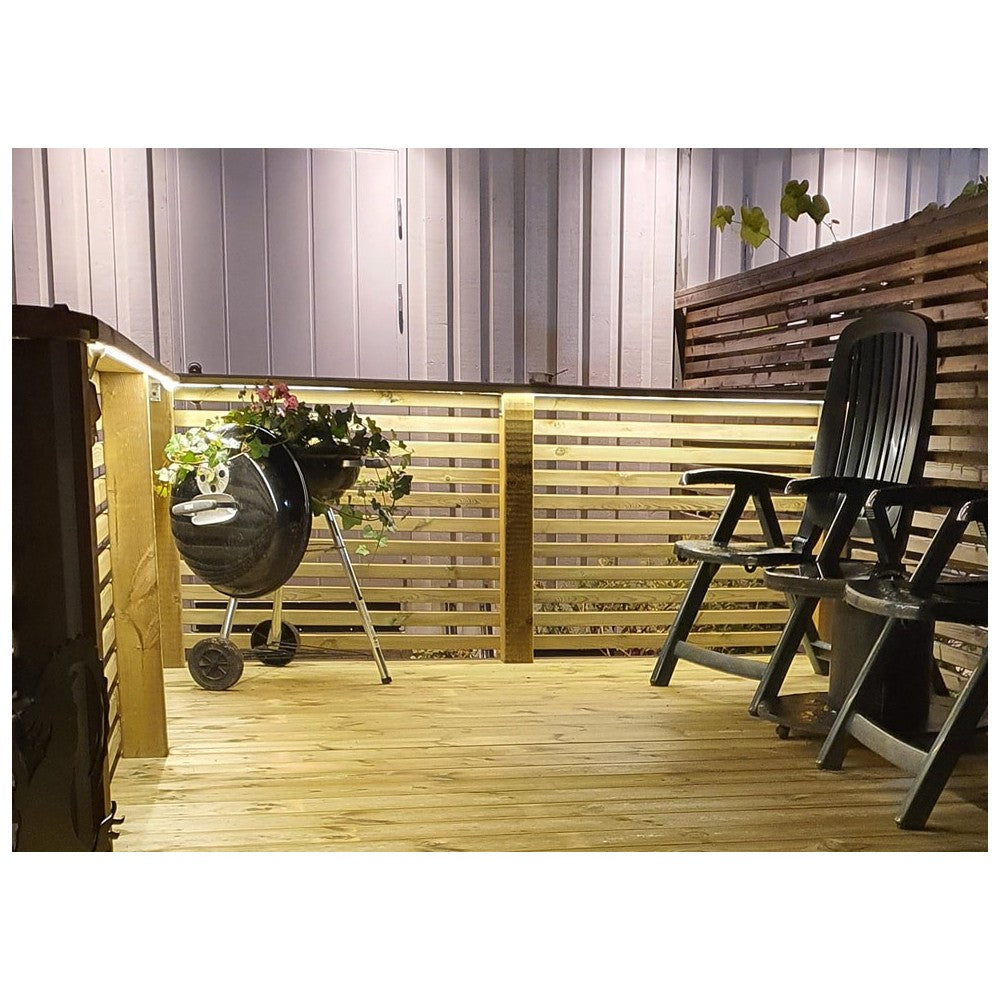 5 m LED strip (Type X-2) - 230V, vandtæt, IP67, 100 LED, 10W/m, klippes hver 10cm