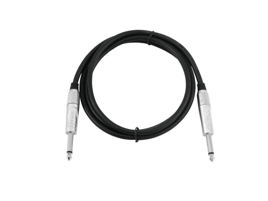Audiokabel (Guitar) - 2 x 6,35mm mono JACK han, ROAD (0,5m)