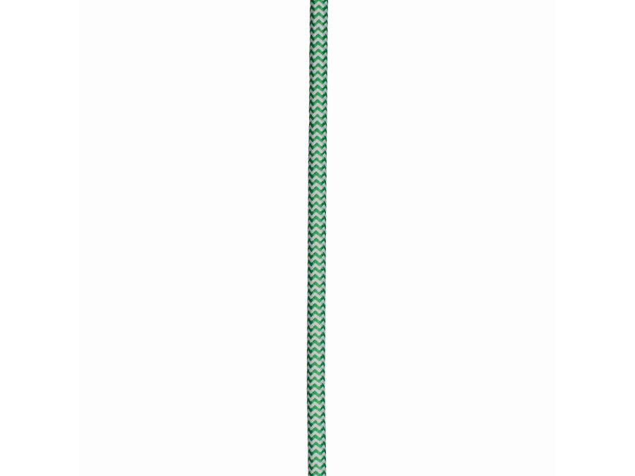 Stofledning - 2 x 0,75mm², GRØN/HVID (3m)