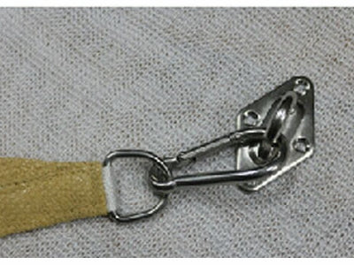 Øjebeslag - 50 x 80mm, Rustfri stål (AISI 304)