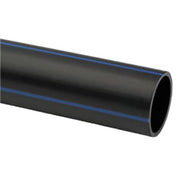 Uponor 75 mm PE100RC PN16 SDR11 rør, sort/blå, 6 m