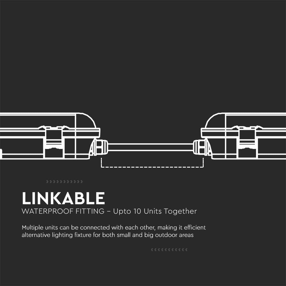 48W LED WP X-serie Rør - Økonomisk, 150cm, 6500K, 120lm/W - Høj lysstyrke og energieffektivitet, velegnet til udendørs brug.