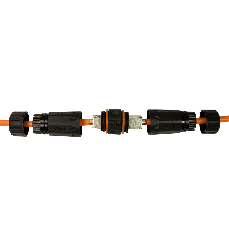 Cat6/6a/7 udendørs IDC kabelsamler - Ø5-7,5mm (IP68)