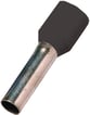 Isoleret terminalrør sort 1,5mm2 L=12mm