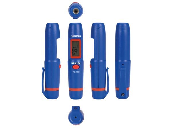 DEM104 Infrarød lomme termometer (-50 til +260°C)