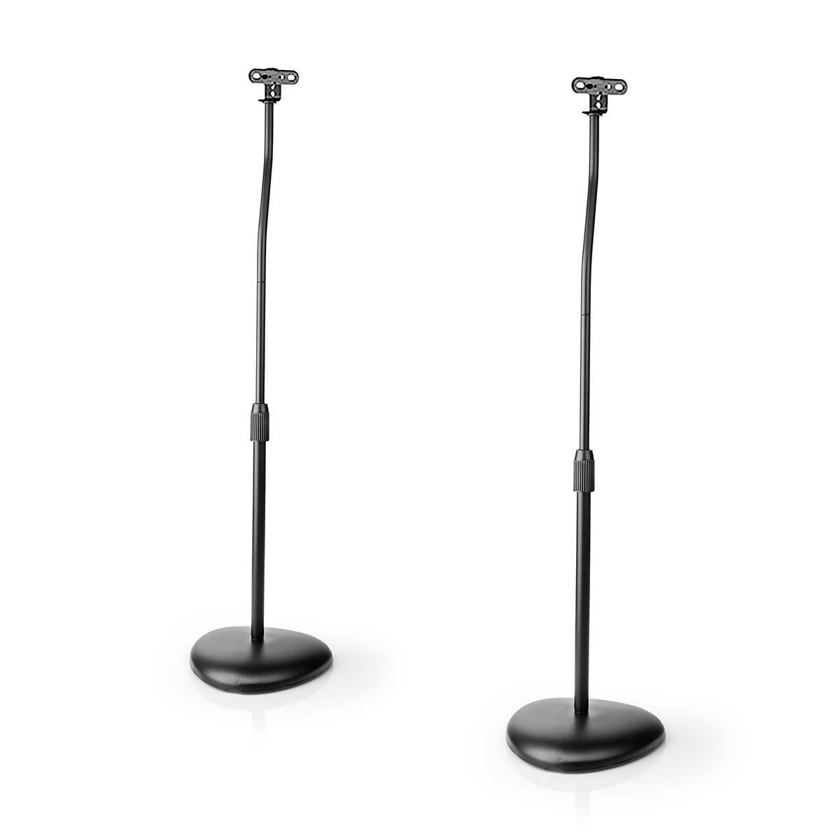 Universal Højttaler gulvstande, maks. 4,5kg, Sort (2 stk.)