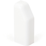 Endestykke SL 20/110 Venstre Hvid RAL9010