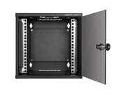 10" væg-rackskab - 6U B312xD300mm (SOHO) Sort