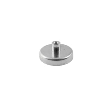 Ferrit pottemagnet Ø63 x 14 mm, M8 gevindbøsning