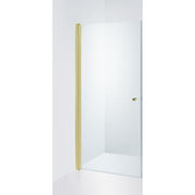 Straight doors Viktorija 1/2, gold profiles 90x200cm