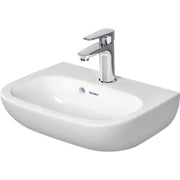 Duravit D-code vask 45 cm med hanehul og overløb