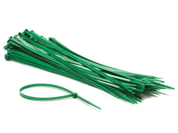 Kabelstrips - 4,8x300mm, Grøn (100 stk.)