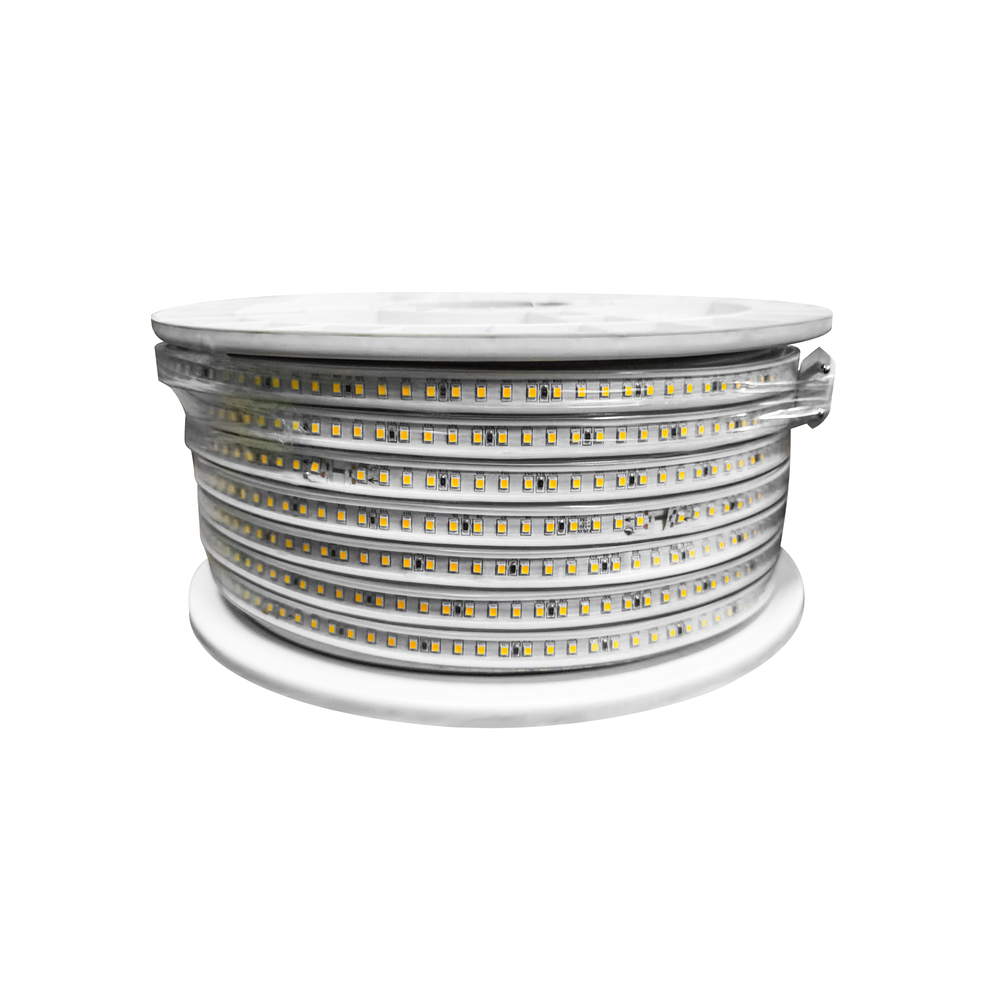 Arbejdslys 50m 230V LED strip - IP67, 180 LED/m, 14,5W/m, 1450 lm/m, Effekt: 725W