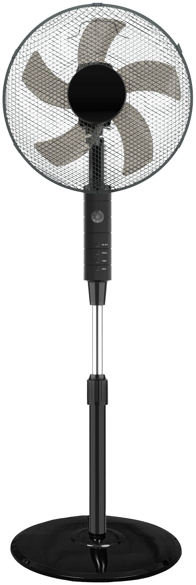 GULVVENTILATOR 16" SORT 45W