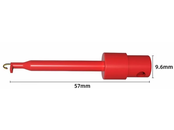 Clip-on prøveklemmesæt - 57mm (10 stk.)