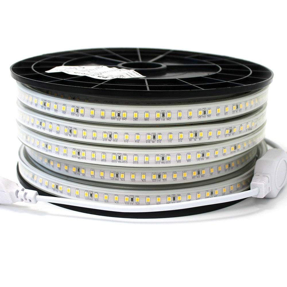Arbejdslys 50m 230V LED strip - IP67, 120 LED/m, 10W/m, 1000 lm/m - 500W, RA80, IP67